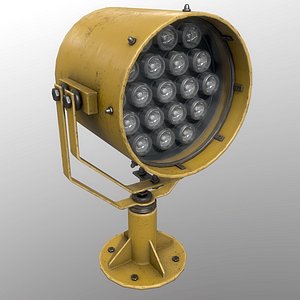 searchlight v 1 yellow 3D model