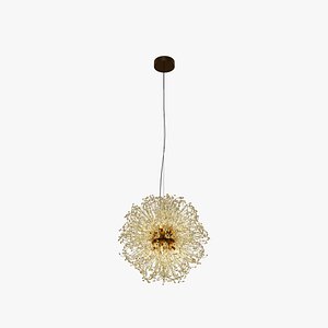 3D Dandelion Crystal Chandelier