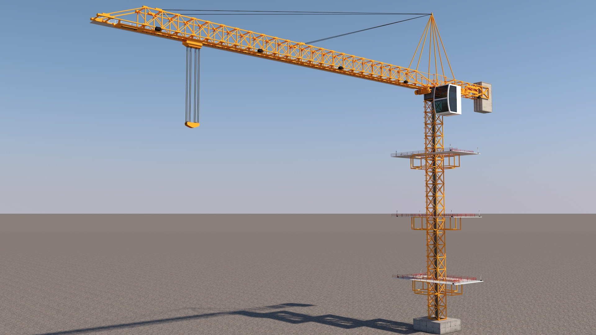 Crane model - TurboSquid 1419604