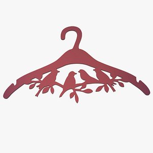 3D Cloth Hanger with Birds