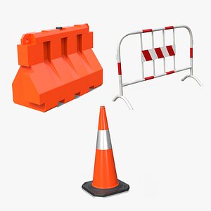 3D Street Maintenance Emergency Kit - Street Props model