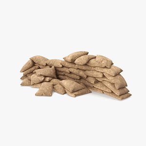 3D Sandbag Barricade model