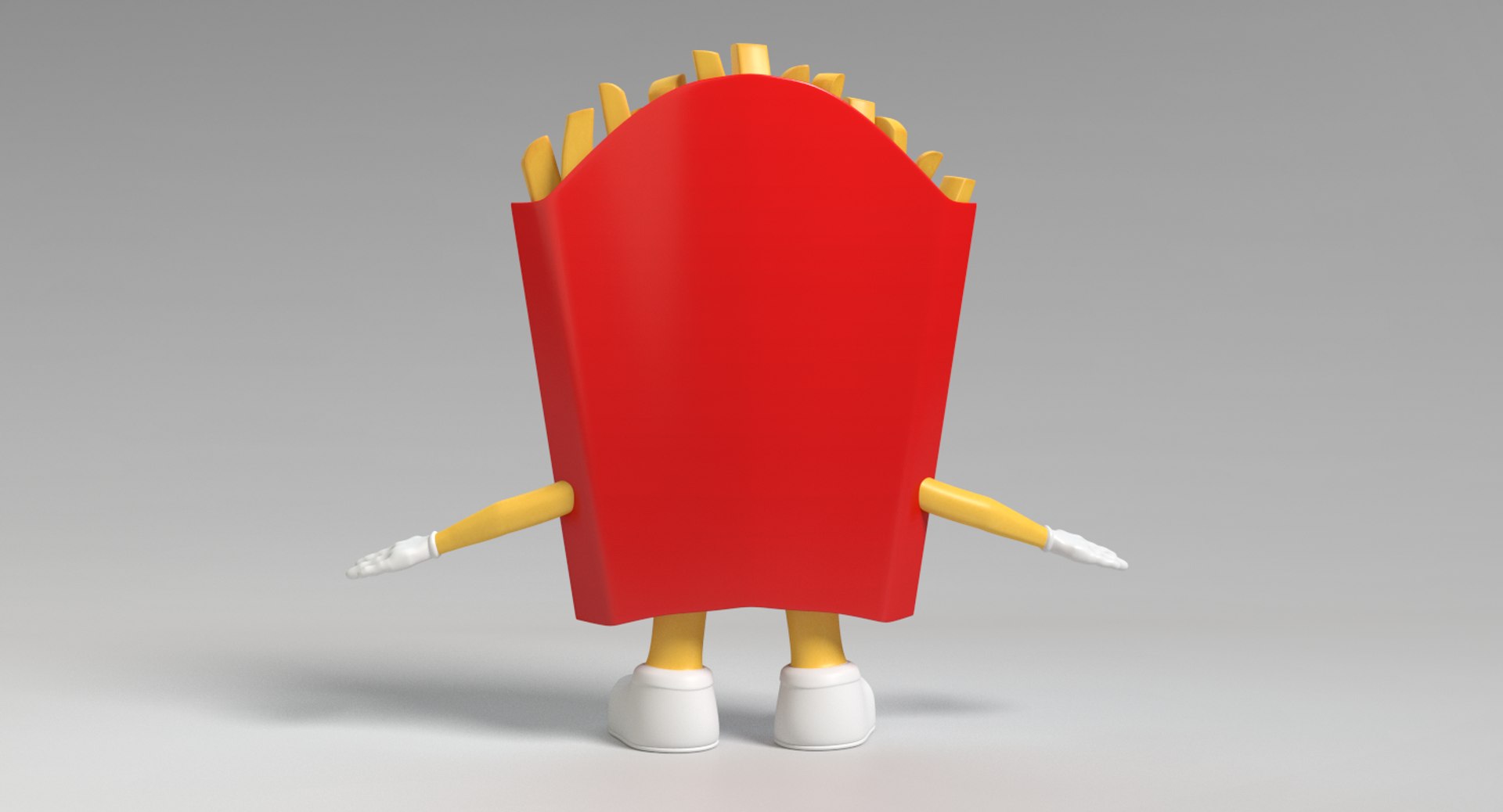 3d Model French Fries Character