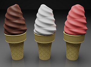 ice cream cone 3d 3ds