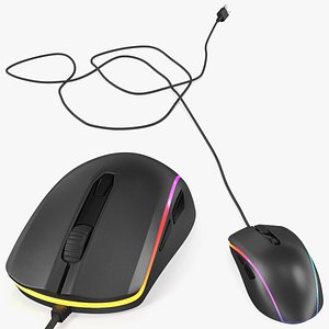 wired rgb gaming mouse computer model