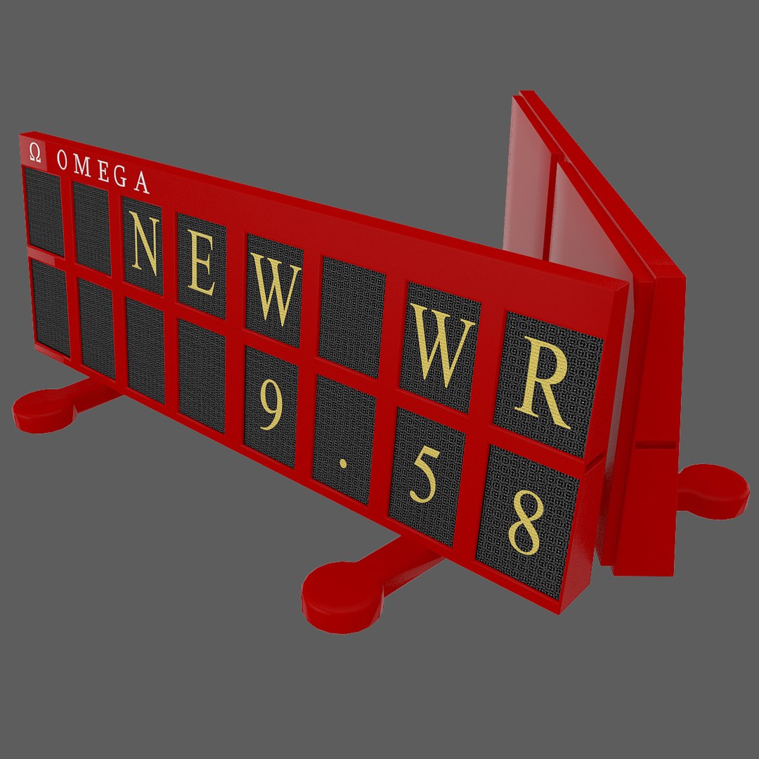 Sports Timer Board 3d Model