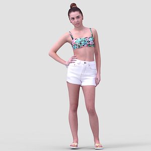 realistic human 3d model