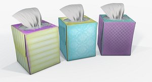 contains tissue box 3d model