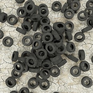 3D heap tires model