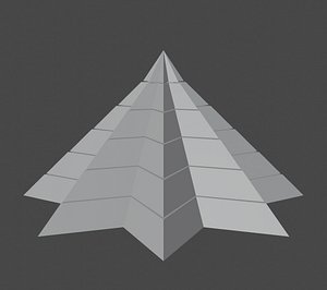 3D pyramidal structure 8 corners