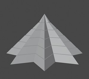 Pyramidal Structure 8 Corners Little Interstices