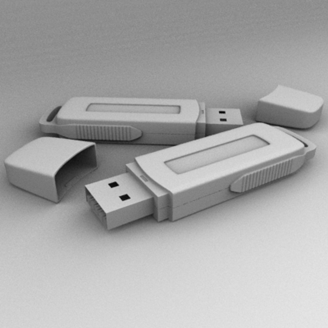 usb kingston 3d model