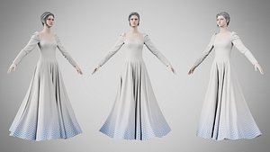 Dress 40 Silver Feather