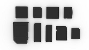 memory card 3D model