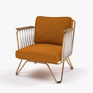 outdoor single sofa 3D