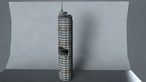 ruined building 3D model