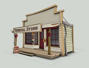 west general store 3d model