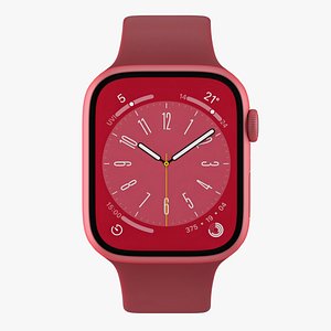 Apple Watch Series 8 Red 3D model
