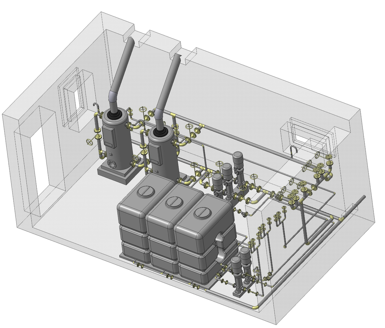 Boiler Room 3d Model 5253