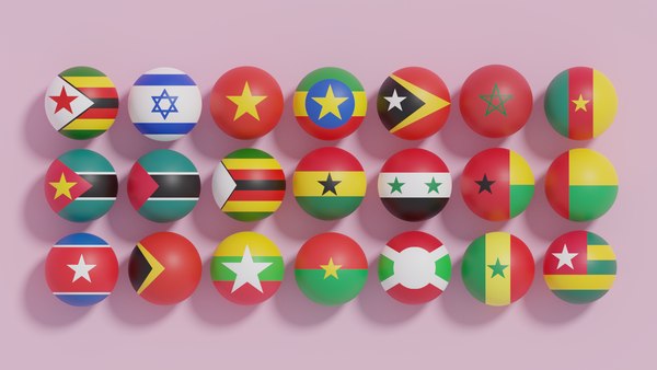 Flag of Ball Collection 10 3D model