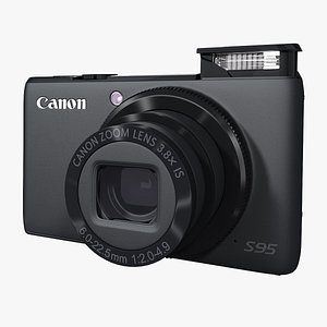 3d model of canon s95 digital camera