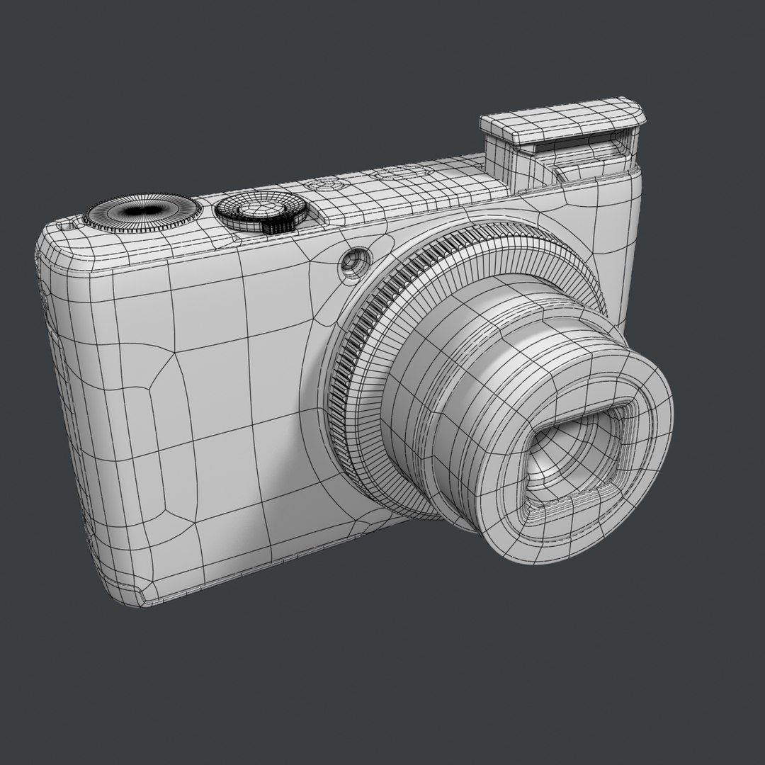 3d Model Of Canon S95 Digital Camera