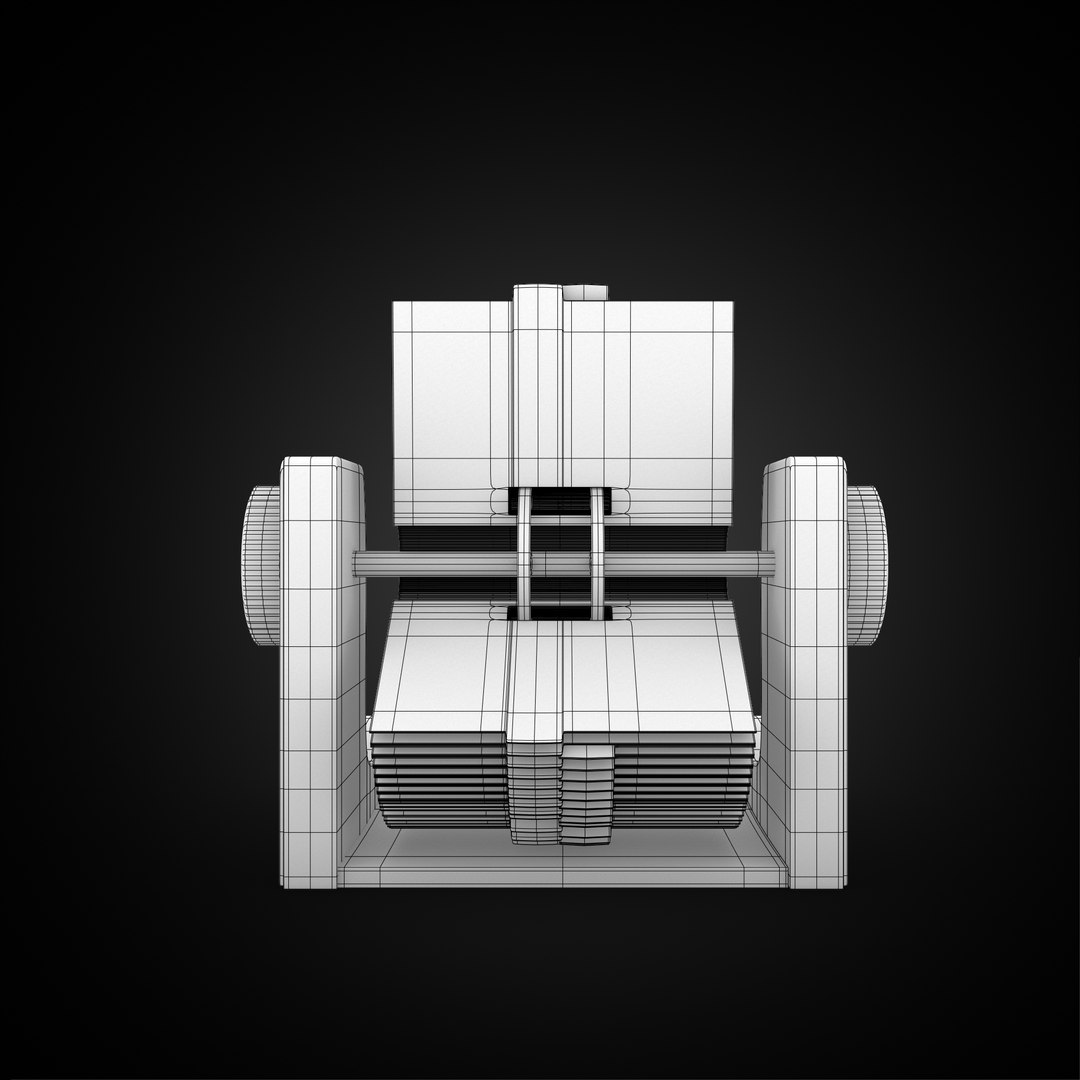 3d model vintage rolodex