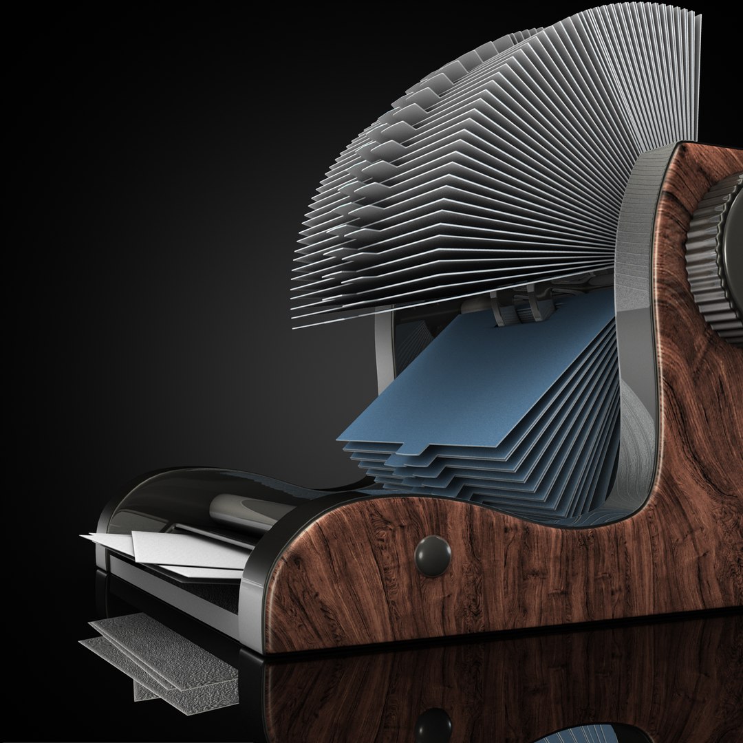 3d Model Vintage Rolodex