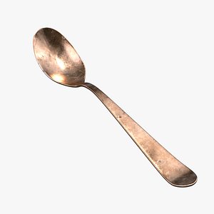3D spoon cutlery flatware