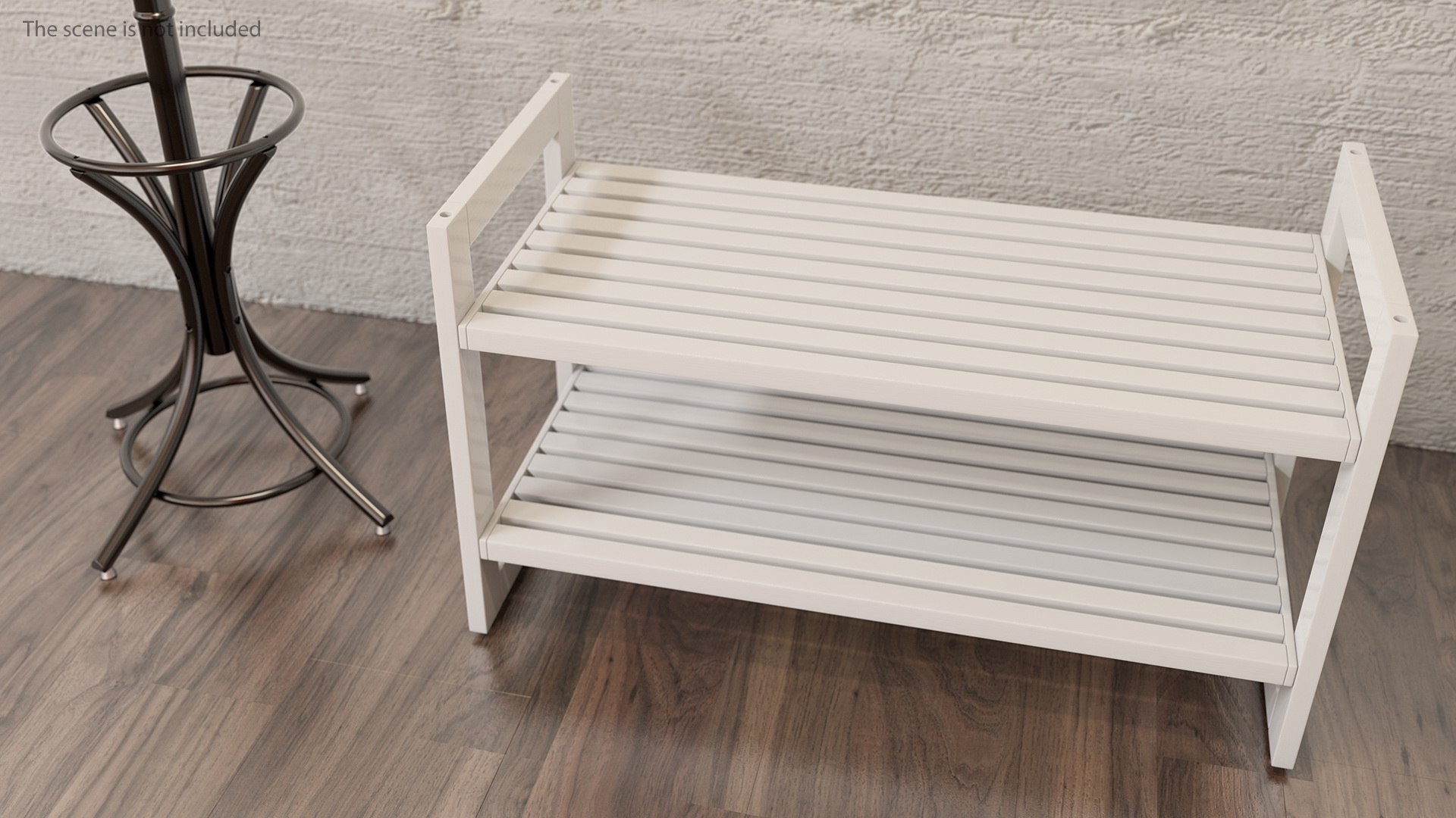3D white stackable shoe rack model https://p.turbosquid.com/ts-thumb/37/wqaDFB/RcGqNYr1/whitestackableshoerackc4dmodel004/jpg/1583962235/1920x1080/fit_q87/f4e5bcd01e5e600ac3f77db933f5833dd7090e57/whitestackableshoerackc4dmodel004.jpg