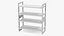 White Stackable Shoe Rack