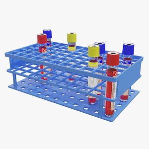test tube rack 3D model
