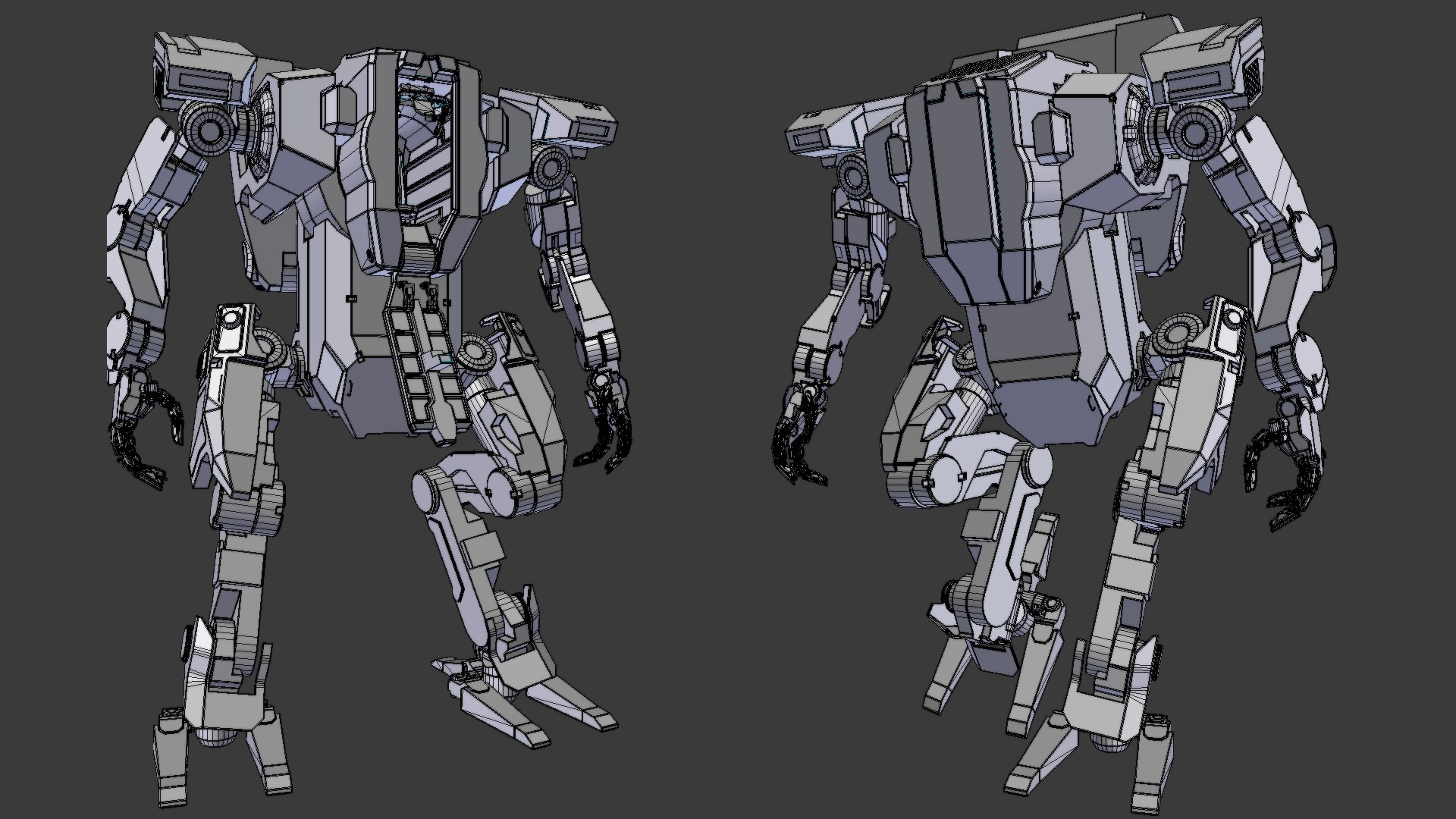 Fully Rigged Mech 3D Model - TurboSquid 2544895