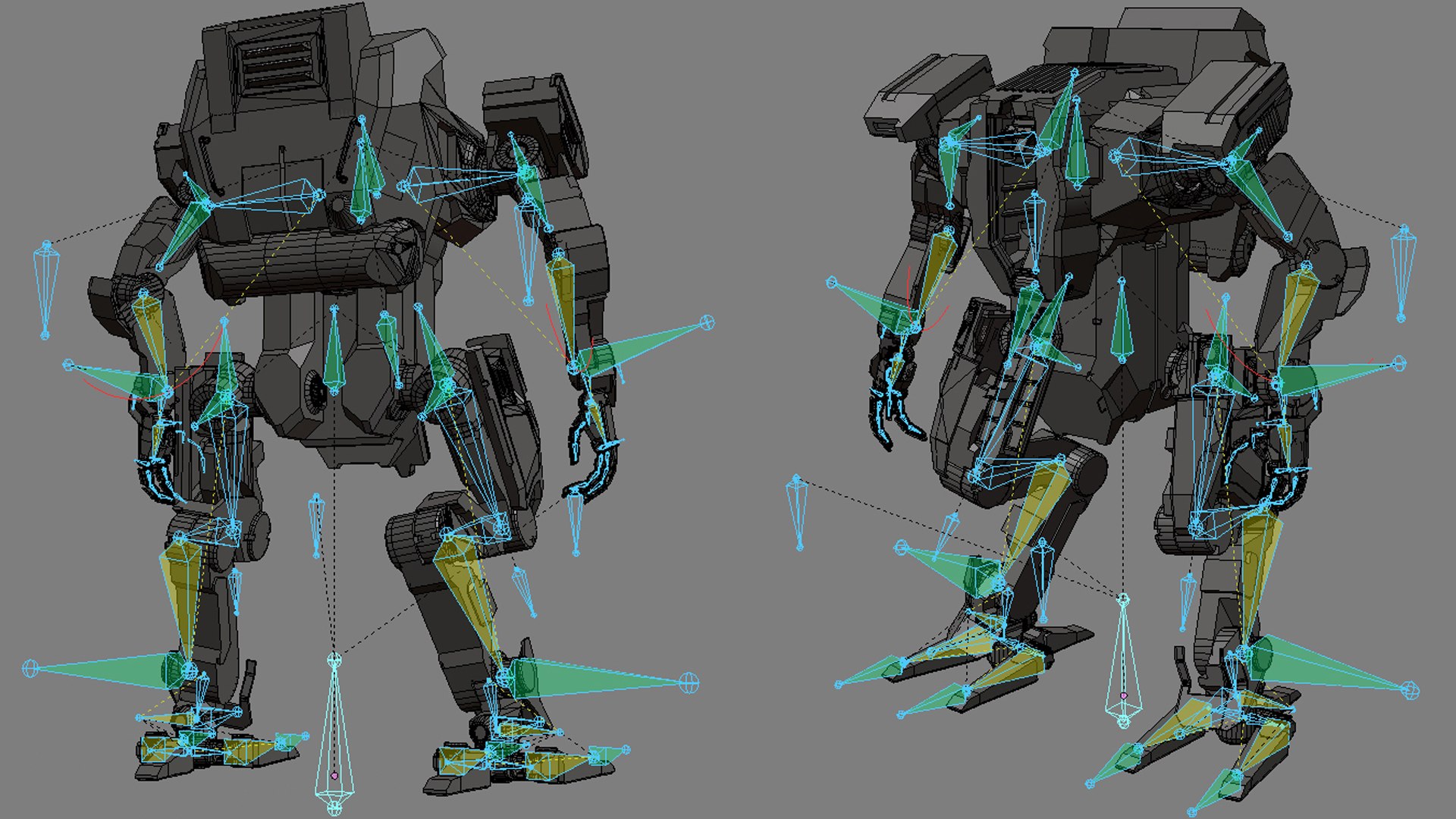 Fully Rigged Mech 3D Model - TurboSquid 2544895