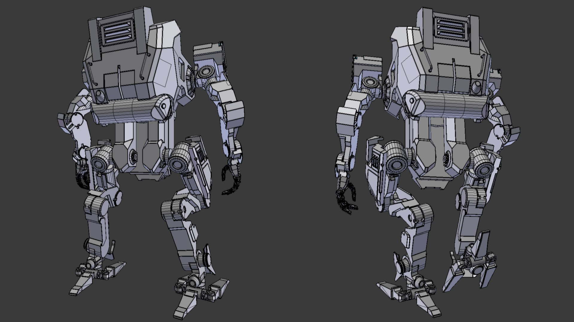 Fully Rigged Mech 3D Model - TurboSquid 2544895