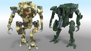 Fully rigged  mech