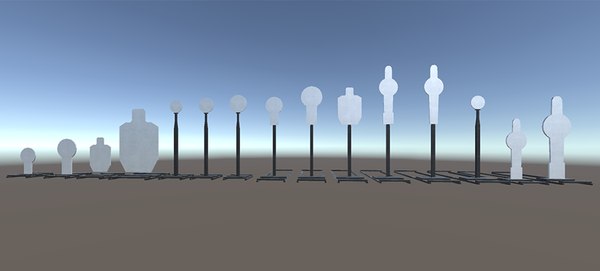 3D shooting targets pack - TurboSquid 1489995