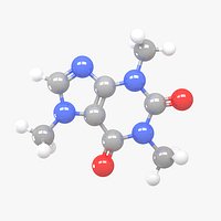 Caffeine - C8H10N4O2 Molecular Structure