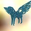 3D pegasus mythical winged model