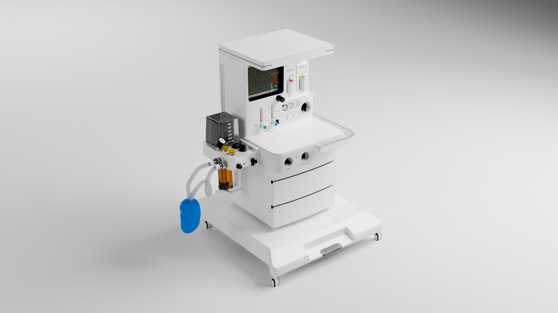 Anesthesia Machine 3D Model - TurboSquid 2301149