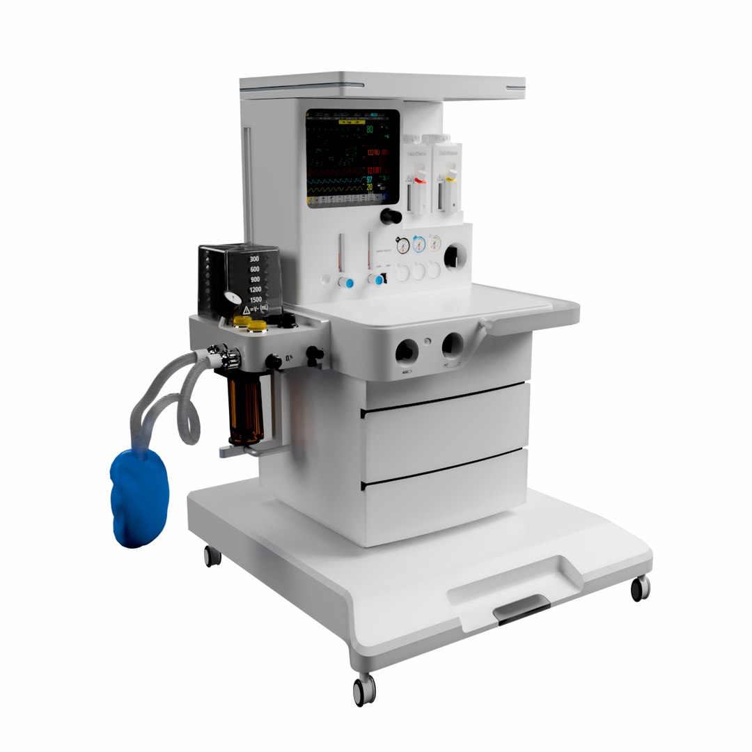 Anesthesia Machine 3D Model - TurboSquid 2301149