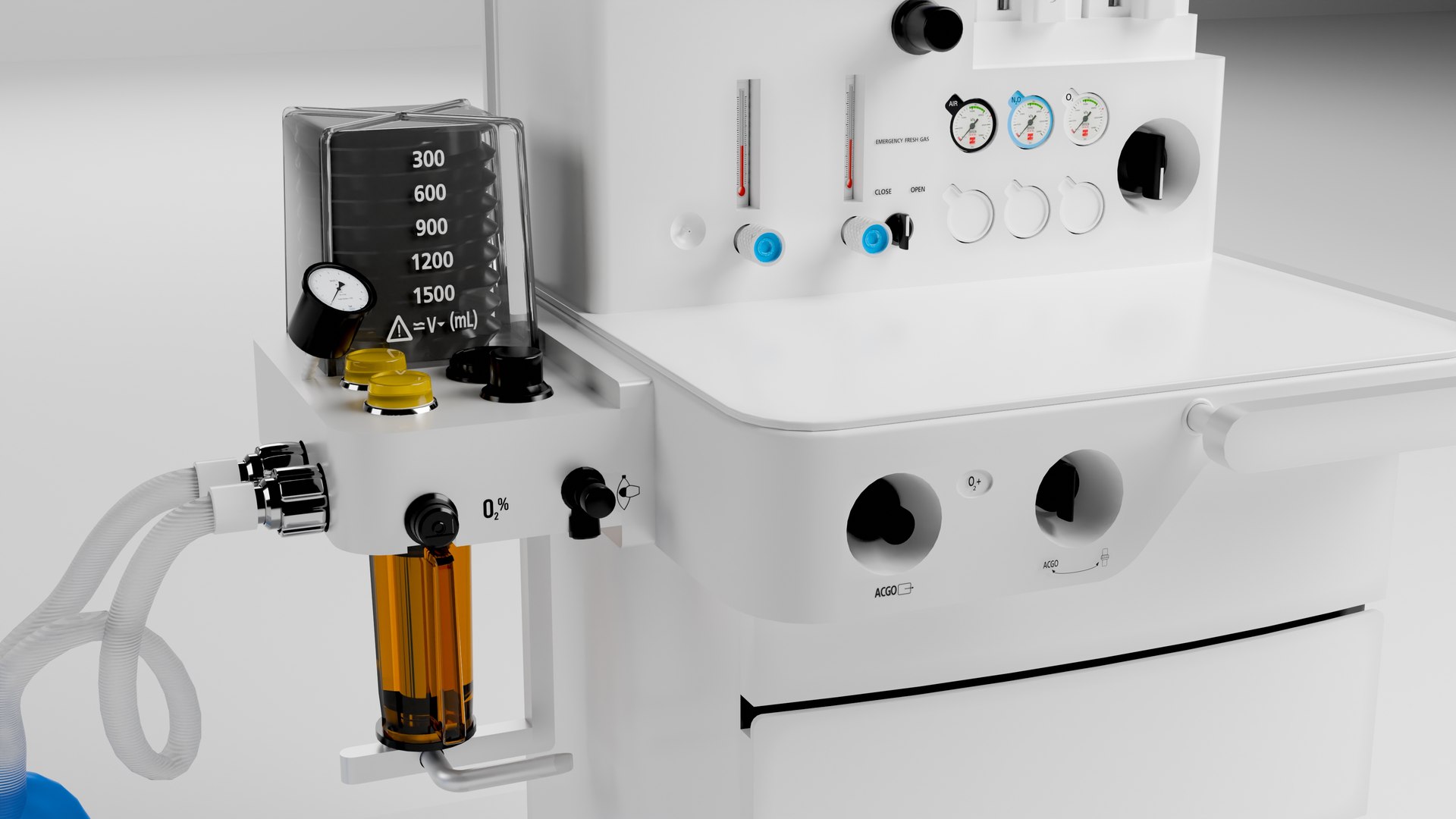 Anesthesia Machine 3D Model - TurboSquid 2301149