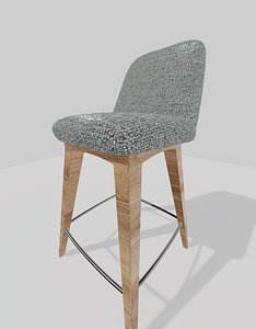 3D model silla moderna de escritorio