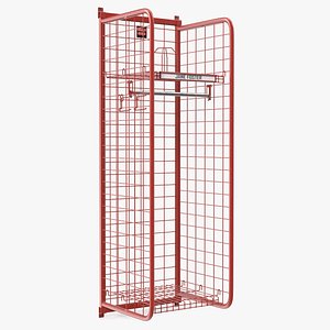 3D Standard Fire Department Wall Locker