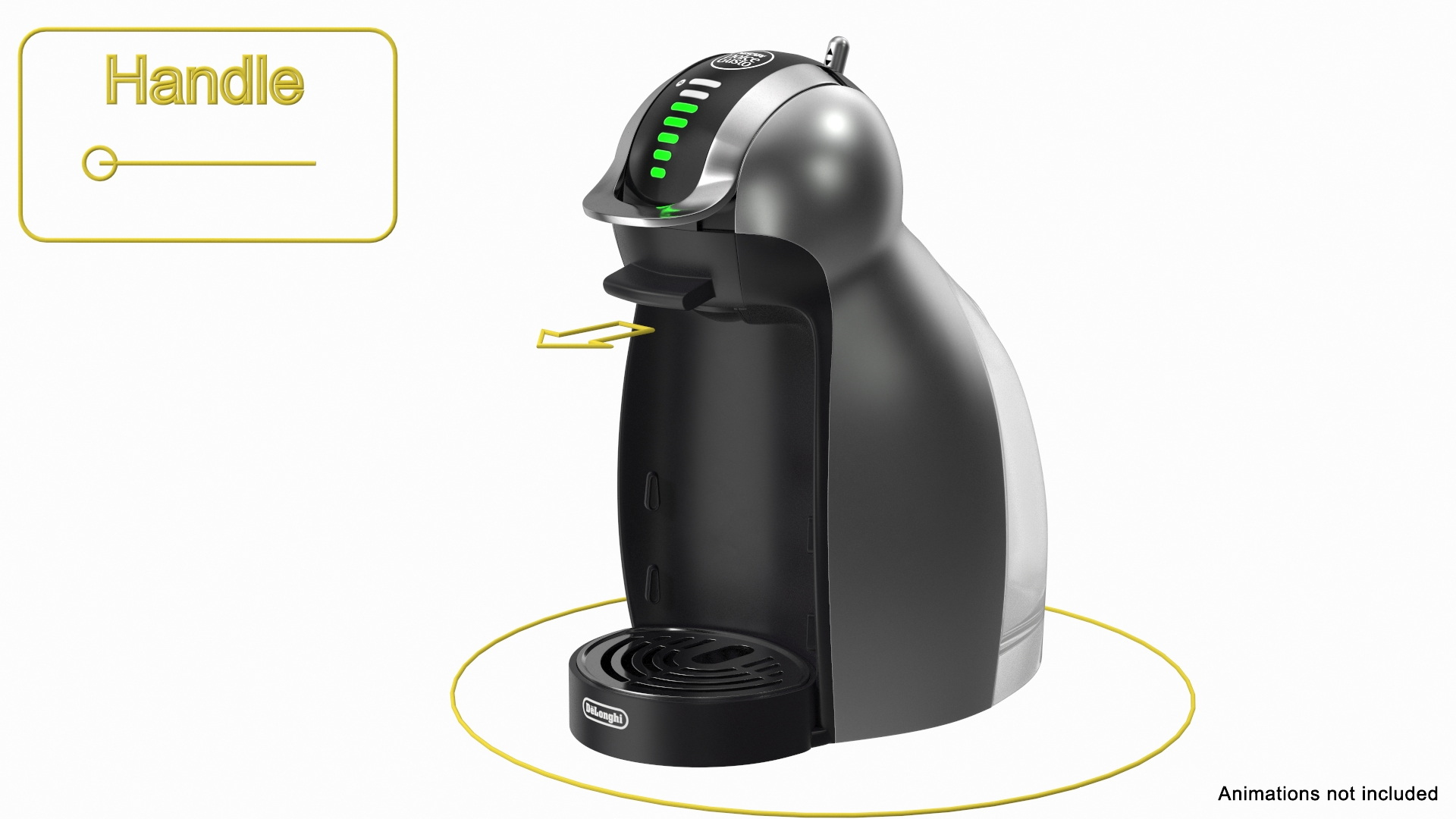 3D Capsule Coffee Machine Dolce Gusto Rigged TurboSquid 2022359