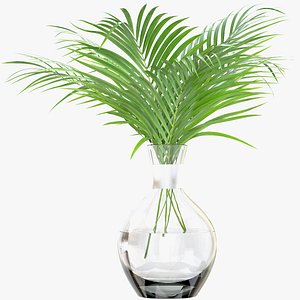 3D palm leaves