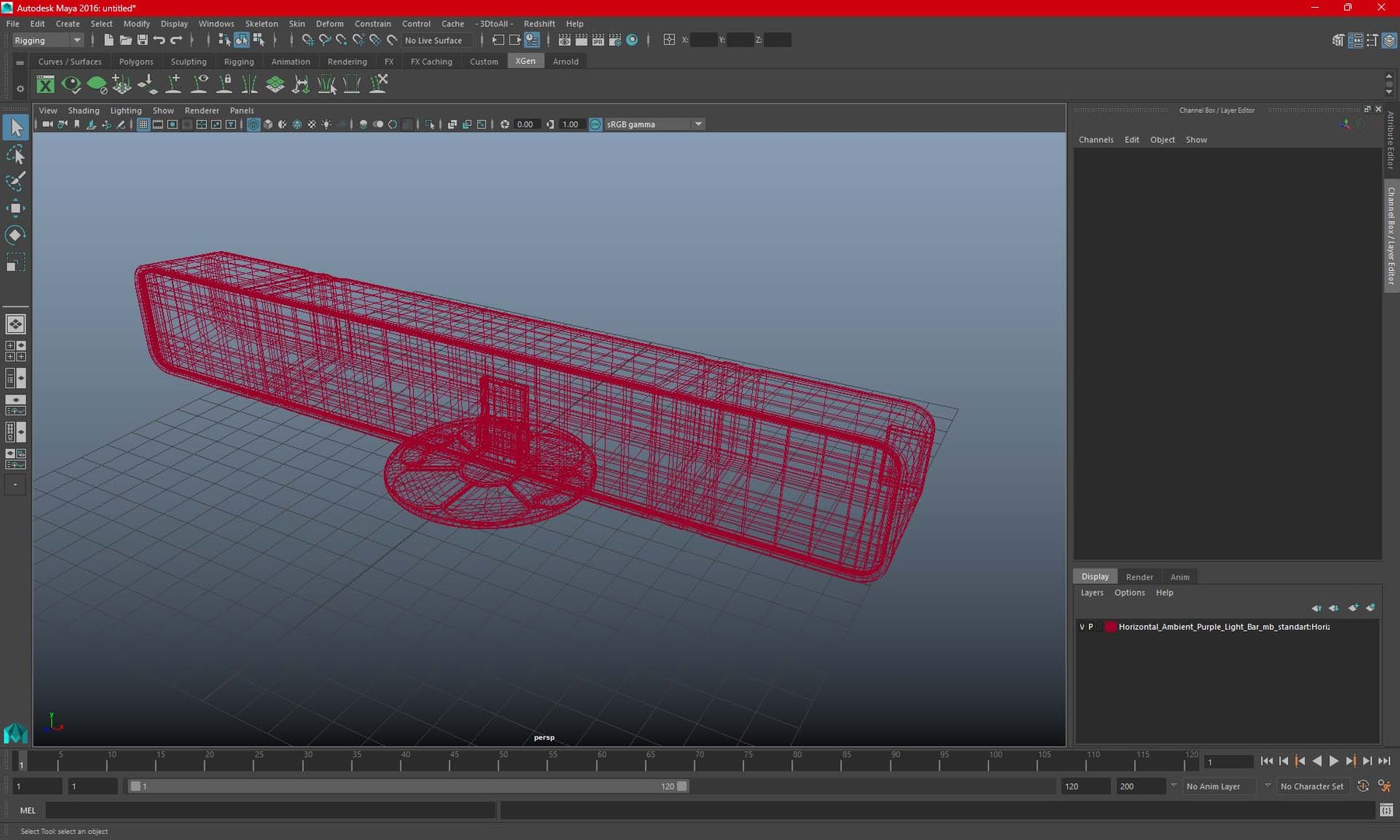3D Model Horizontal Dynamic RGB Light Bar - TurboSquid 2202684