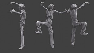 3D Casual Zombie CZ3 0001