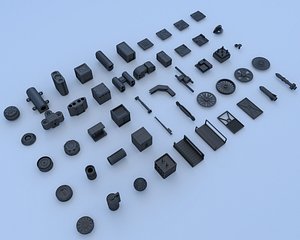 mechanical parts 3d model