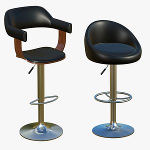 3D model Stool Chair V197